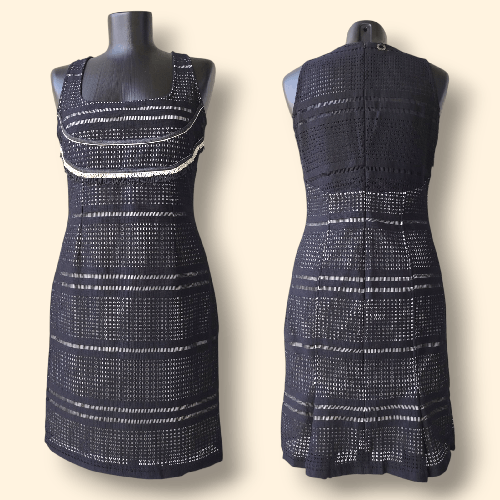 Jean Paul Gaultier Save The Queen Dress Pencil Textured Mesh Zip Size L Size L / US 10 / IT 46 - 1 Thumbnail