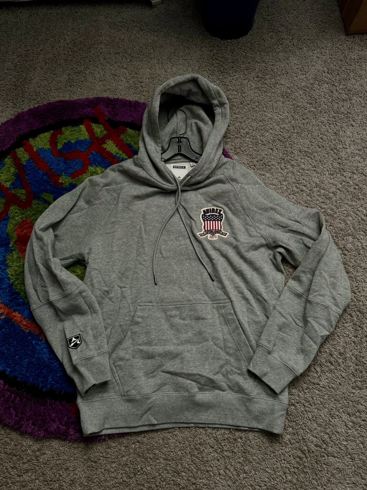 Avirex Avirex grey hoodie size L (matching sweats also available) Size US L / EU 52-54 / 3 - 1 Thumbnail