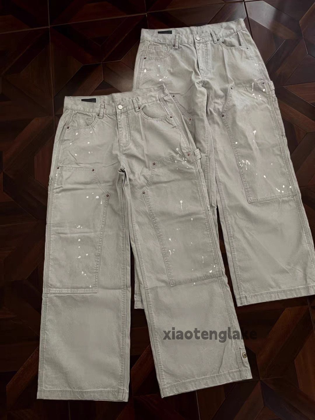 Vintage washed faded loose baggy skate hiphop carpenter pants Size US 29 - 5 Thumbnail