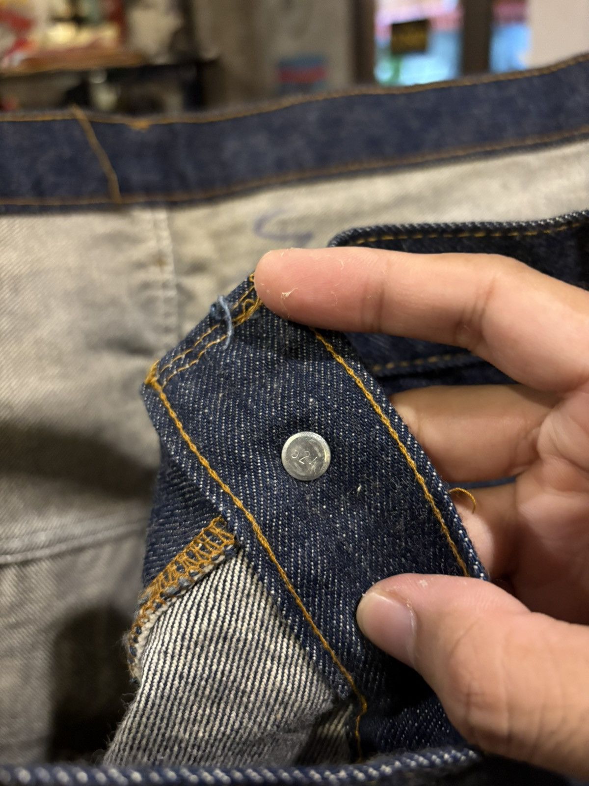 Levi's Vintage Clothing × Vintage 1970’s Levi’s 501 Display Redline button #524 size w76 L45 Size US 44 / EU 60 - 6 Thumbnail