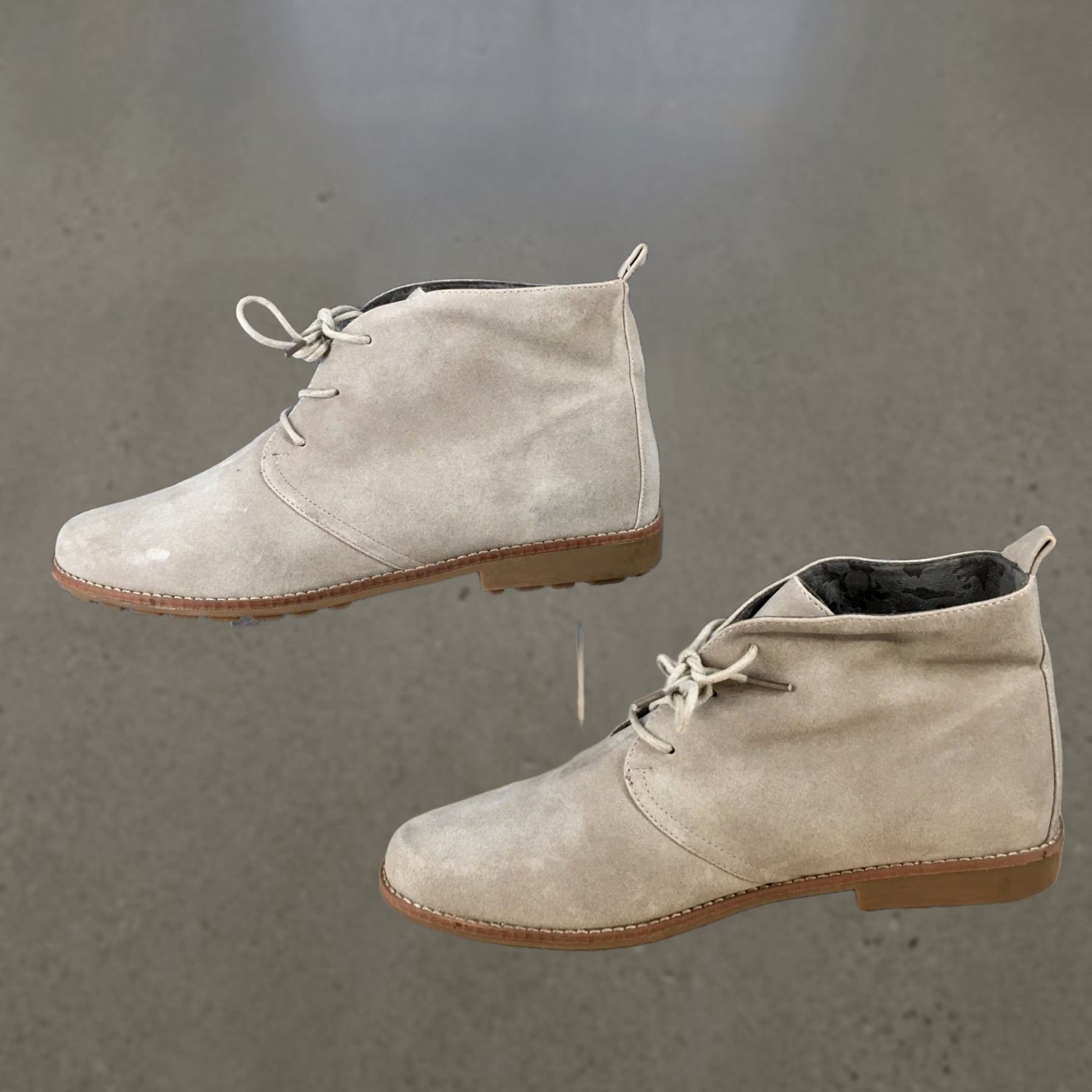 Vintage White Mountain Boots Womens 11 M Taupe Ankle Booties Faux Leather Heels Casual Size US 11 / IT 41 - 1 Thumbnail