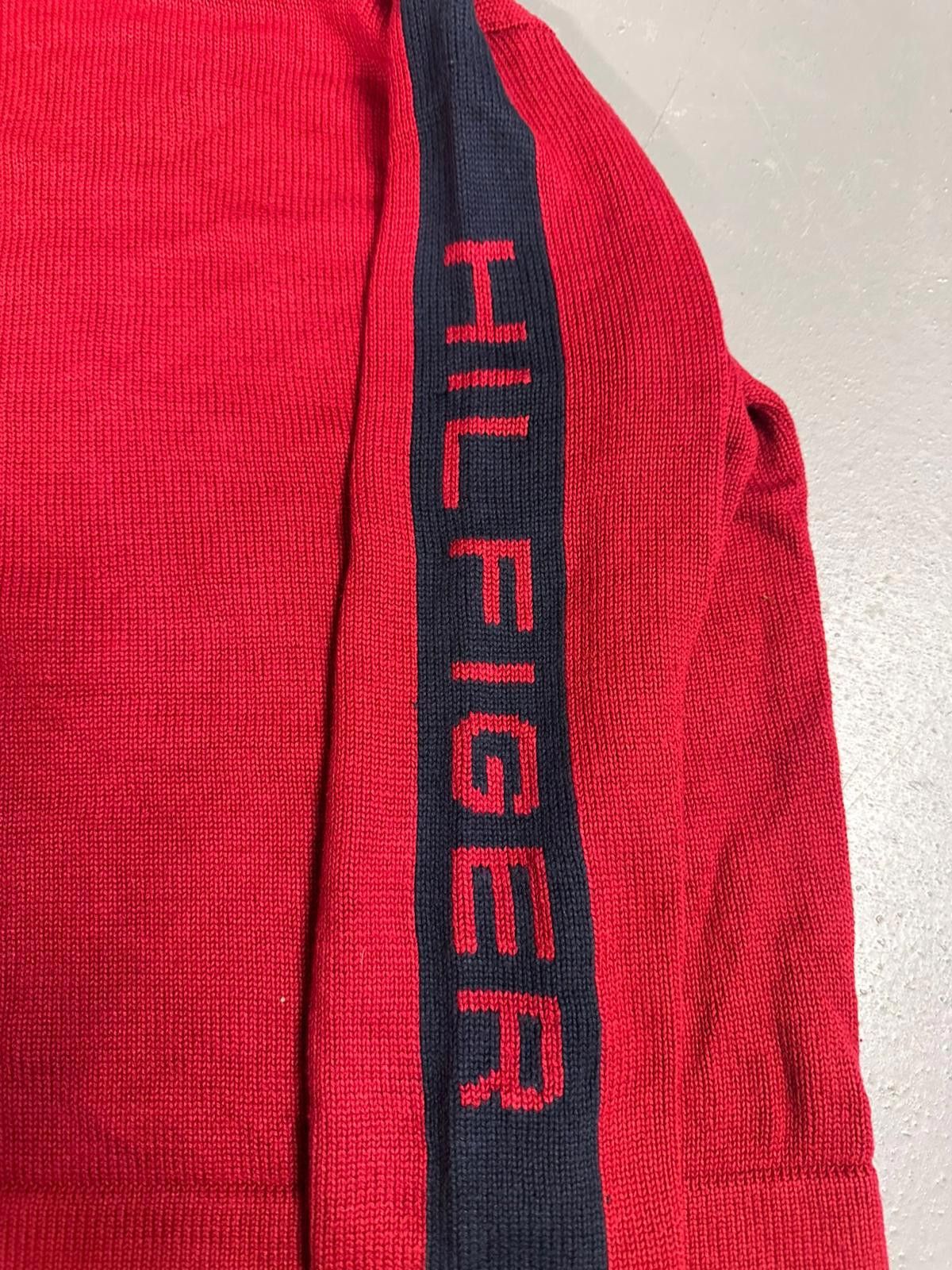 Tommy Hilfiger Tommy Hilfiger Red Hooded Sweatshirt Size US M / EU 48-50 / 2 - 2 Thumbnail