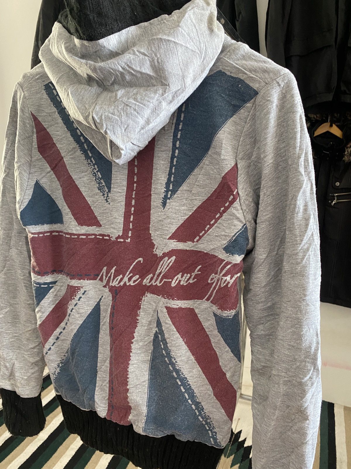 Hysteric Glamour Japanese Zelos Union Jack Reversible Hoodie Size US M / EU 48-50 / 2 - 10 Thumbnail