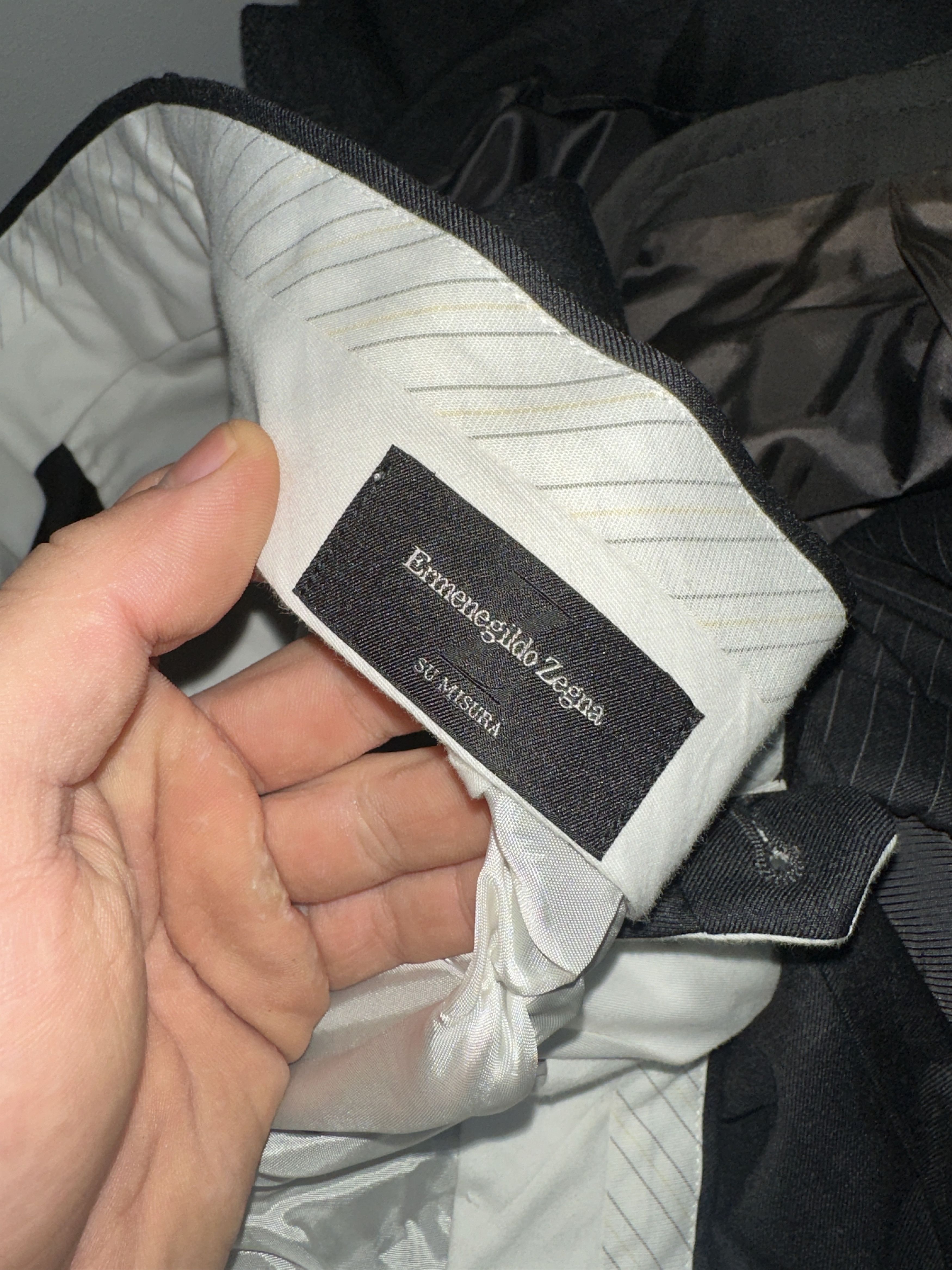 Ermenegildo Zegna Ermenegildo Zegna Su Misura Suit Costume Formal Size 62 R Size 54L - 20 Thumbnail