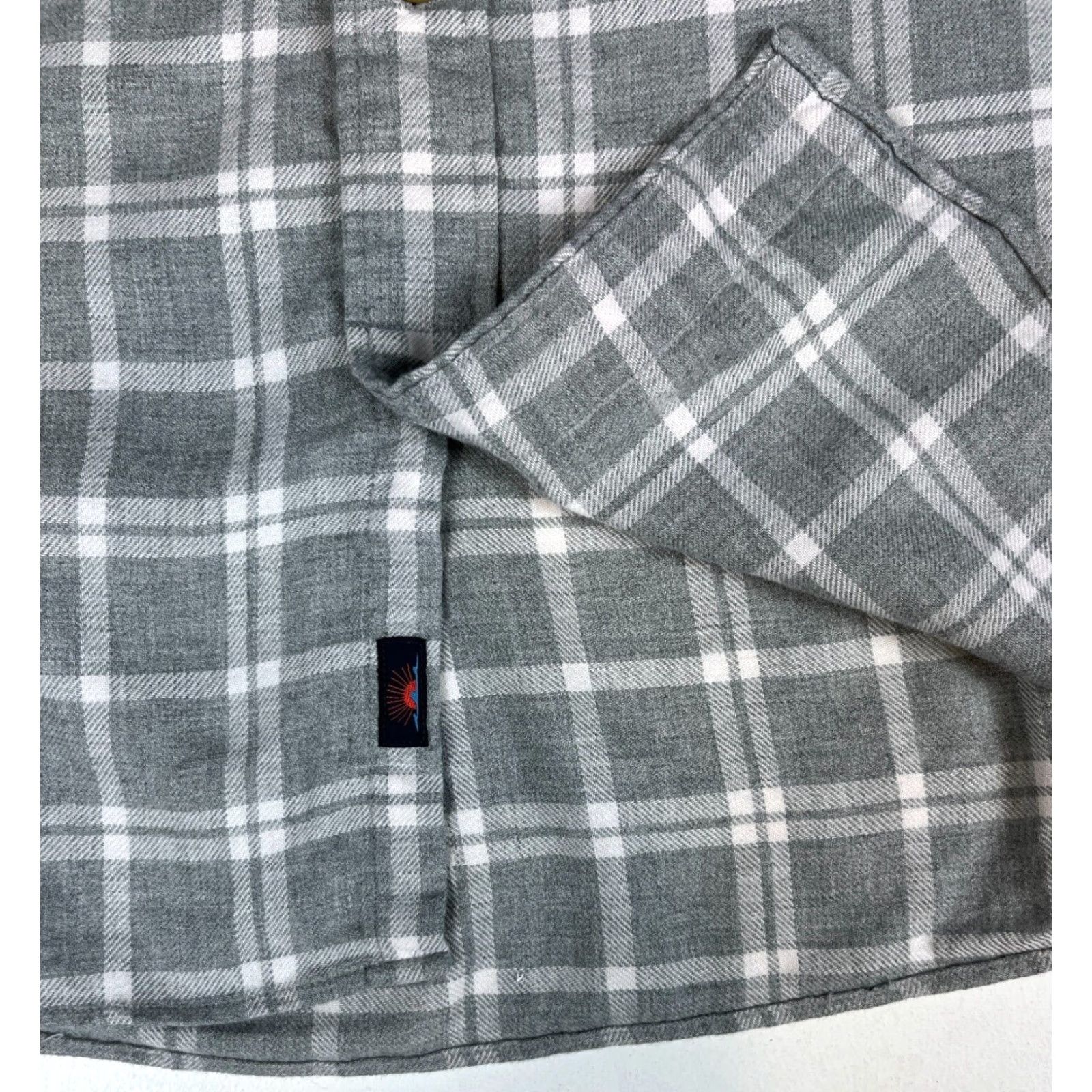 Faherty Faherty Button-Up Plaid Flannel Shirt XL Gray Cotton Organic (Men) Size US XL / EU 56 / 4 - 5 Thumbnail