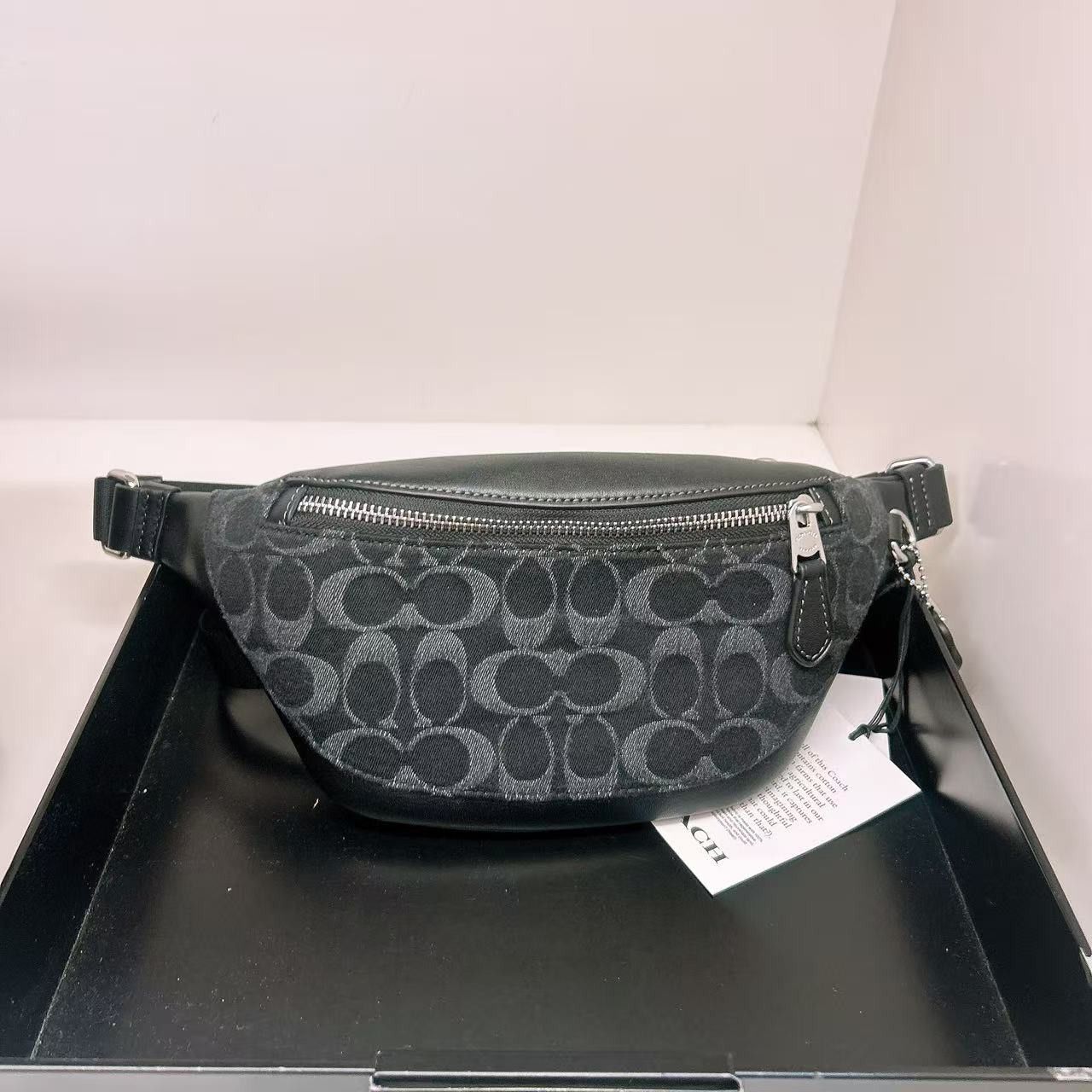 Coach Warren Mini Belt Bag In Signature Denim CAJ43 Size ONE SIZE - 1 Thumbnail
