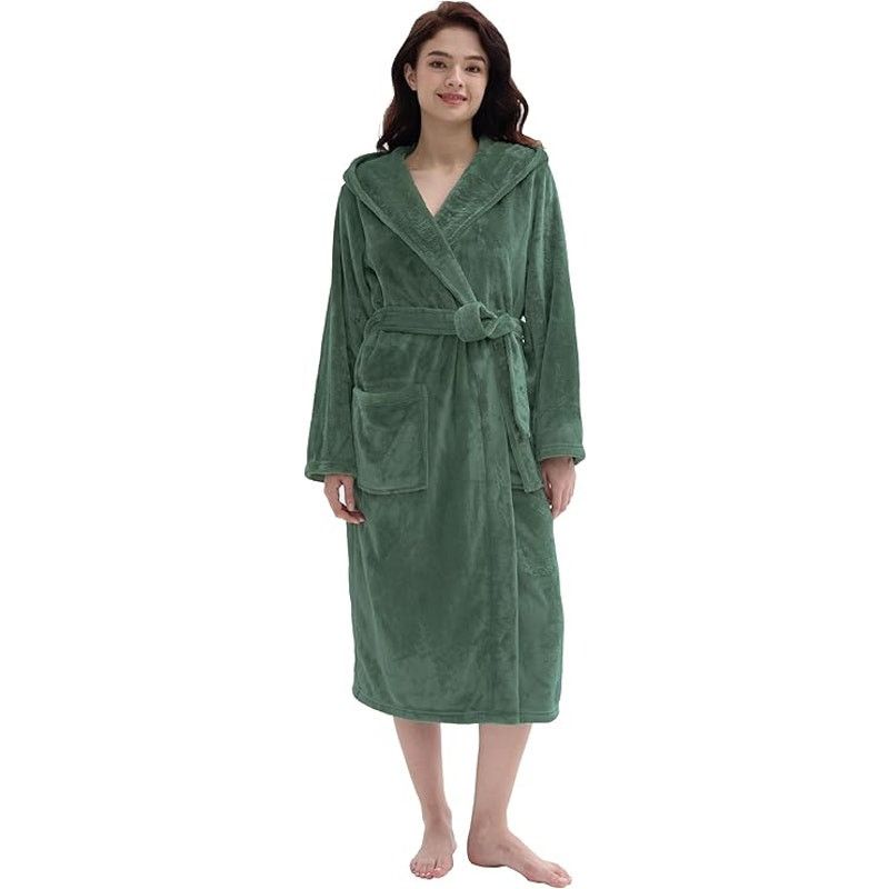 Other Amorbella Womens Fleece Winter Bathrobe Plush Long Robe Warm Size M / US 6-8 / IT 42-44 - 1 Thumbnail