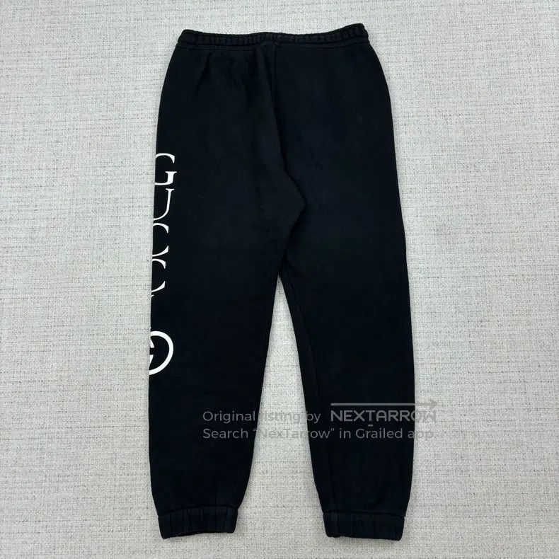 Gucci Gucci Size XS Logo printed casual knitted sports pants Size US 27 - 3 Thumbnail