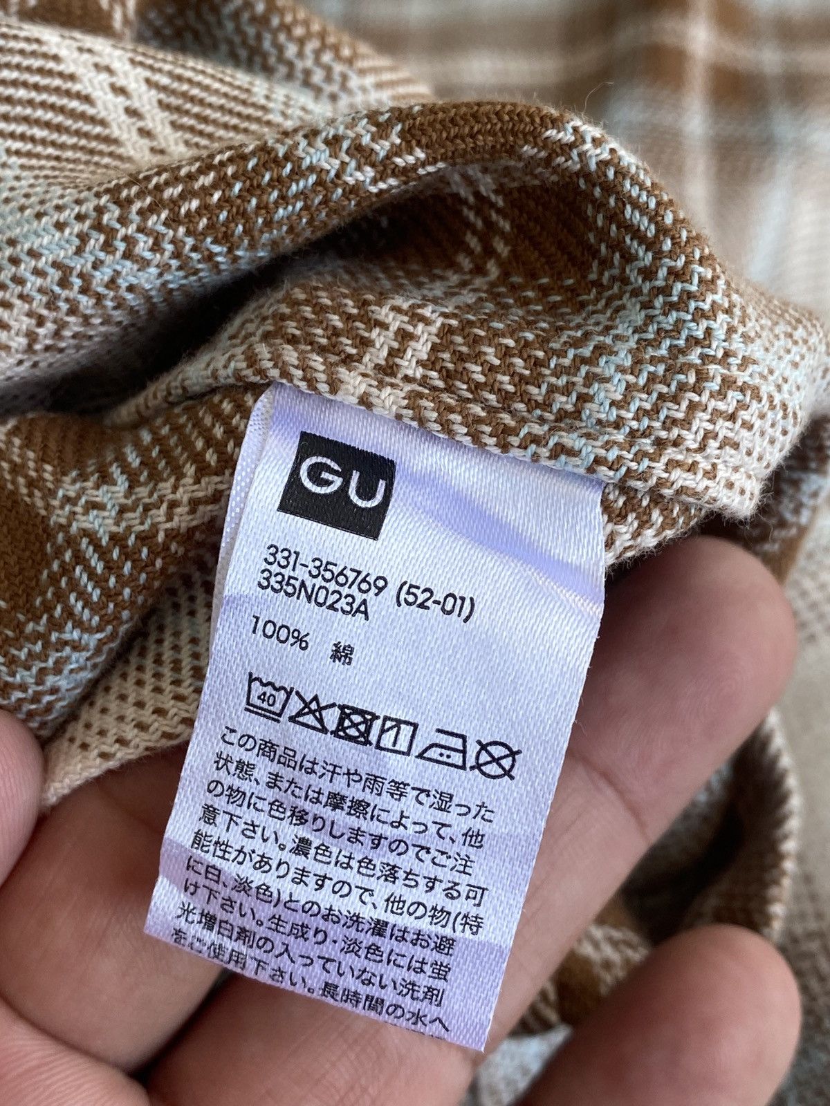 GU GU boxy shadow plaid shirts Size US M / EU 48-50 / 2 - 7 Thumbnail
