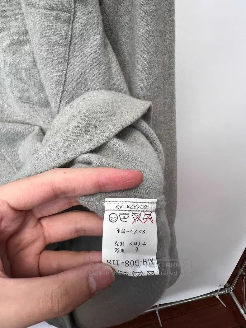Yohji Yamamoto YOHJI YAMAMOTO Olive Green Wool Shirt Size US L / EU 52-54 / 3 - 6 Thumbnail