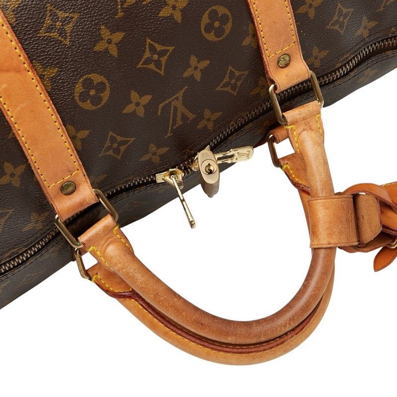 Louis Vuitton Louis Vuitton Monogram Keepall Bandouliere 60 Boston Bag Size ONE SIZE - 8 Thumbnail