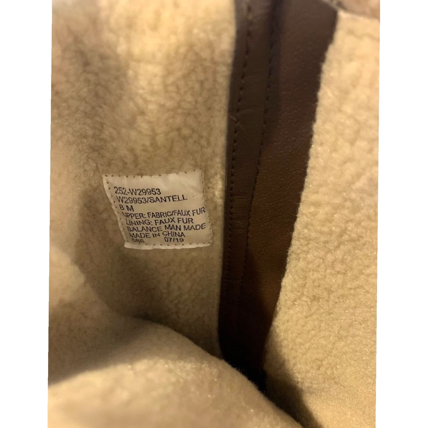 Vintage White Mountain Santell Womens Boots Size 8M Dark Taupe Winter Fleece Lined Size M / US 6-8 / IT 42-44 - 5 Thumbnail