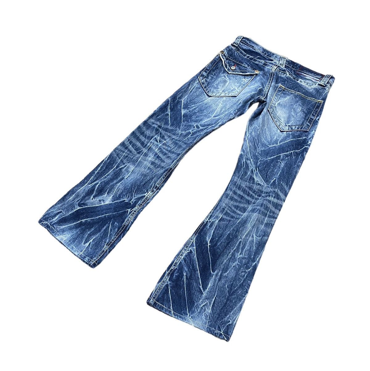 Designer × Japanese Brand Blue Way Flare Boot Cut Ladies Denim Jeans W32” Size 32" / US 10 / IT 46 - 7 Thumbnail