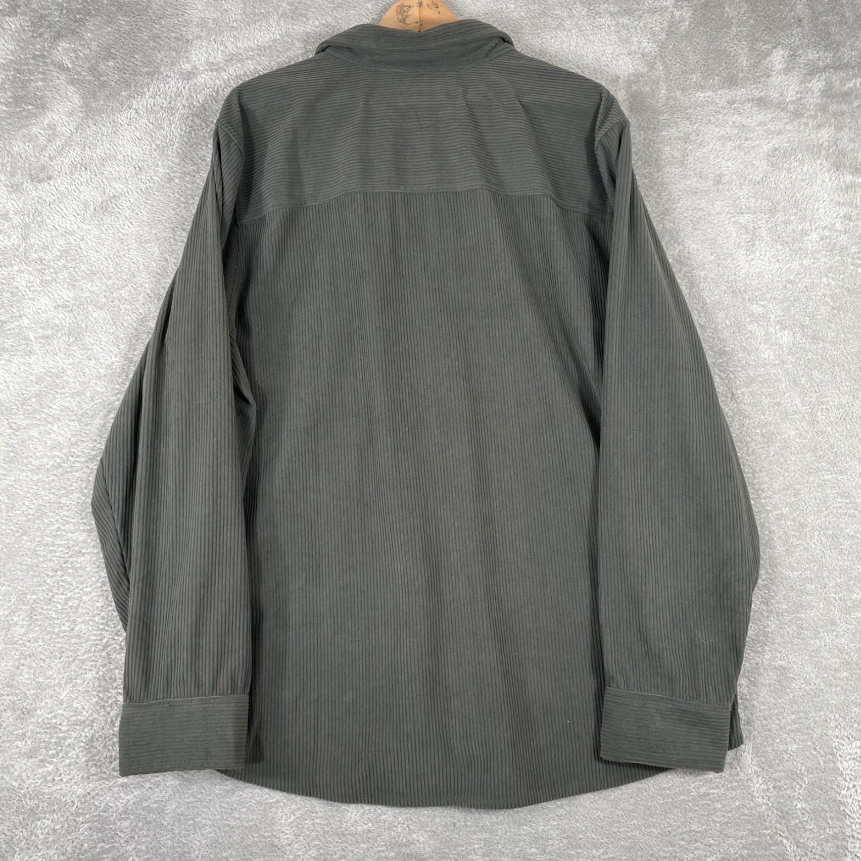 Vintage 32 Degrees Heat Corduroy Shirt Mens XL Gray Long Sleeve Button-Down Workwear Size US XL / EU 56 / 4 - 4 Thumbnail