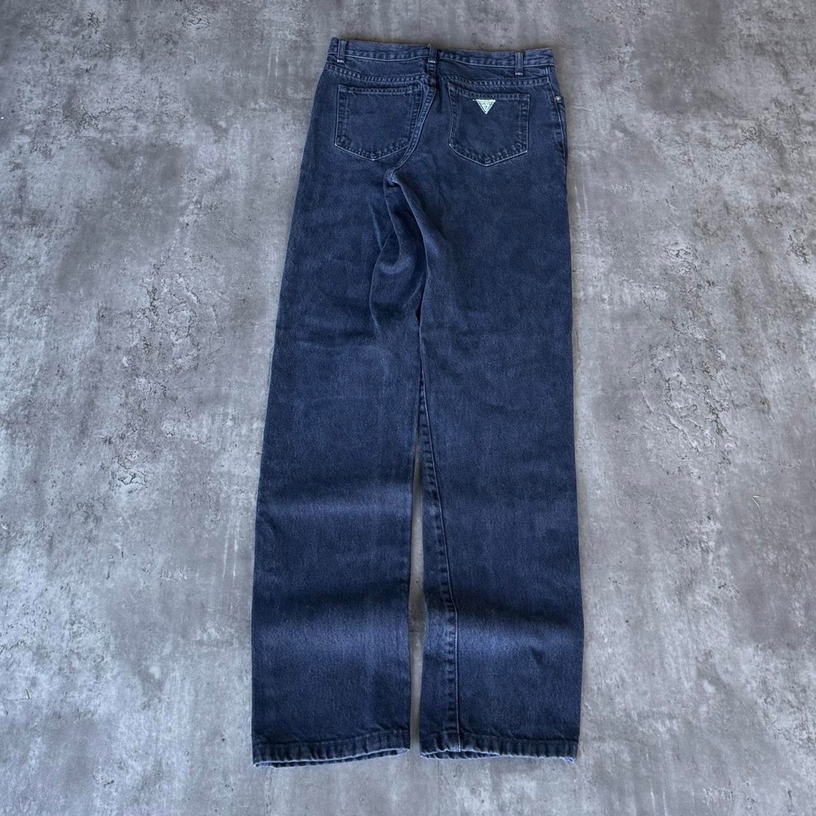 Guess × Vintage Vintage Y2K Guess Made In USA Embroidered Denim Jeans Size US 30 / EU 46 - 1 Thumbnail