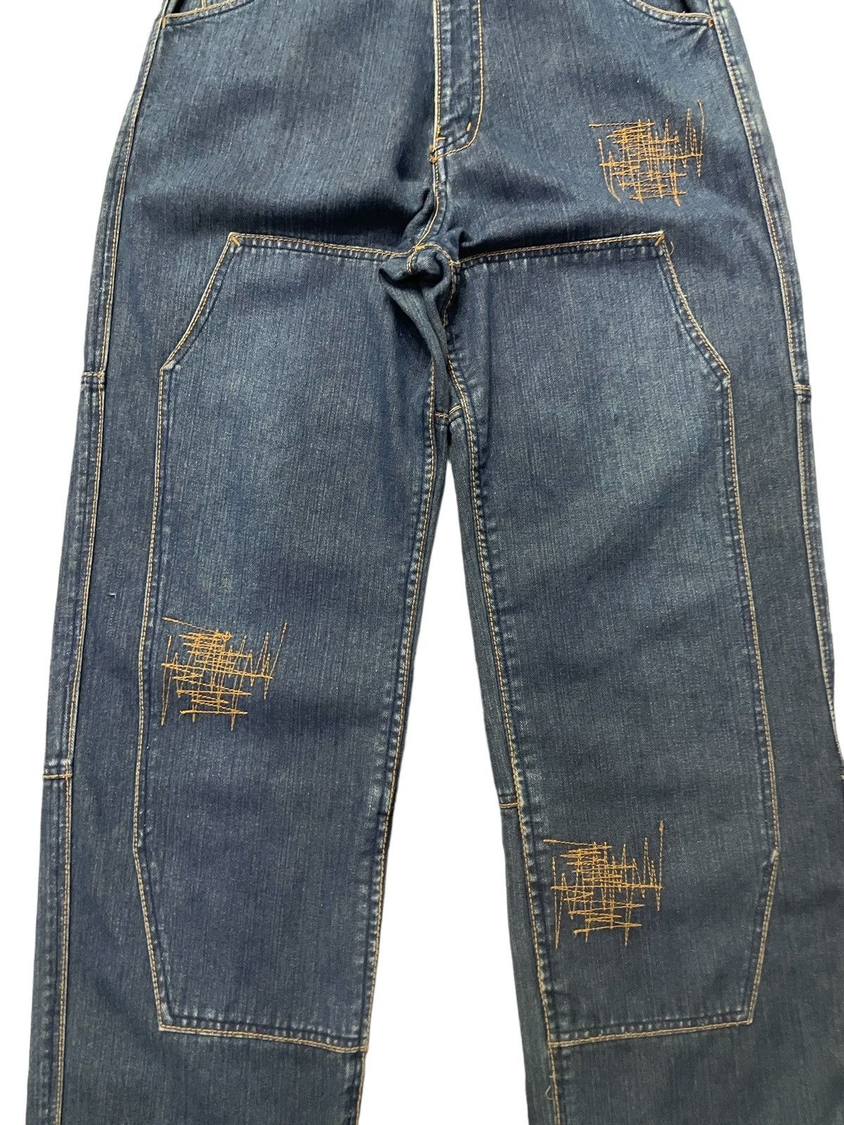 JNCO × Wu-Tang Clan Amore Puro Japan Double Knee Massive Baggy Craft Jeans Size US 30 / EU 46 - 4 Thumbnail