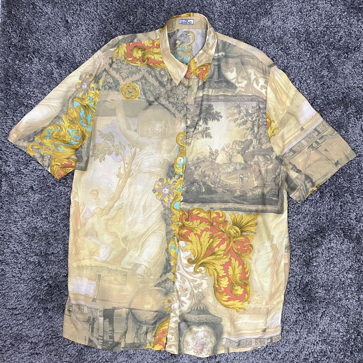 Image of Archival Clothing x Avant Garde archive Barocco Avant Garde Legend Versace Style Shirt (Size Large)