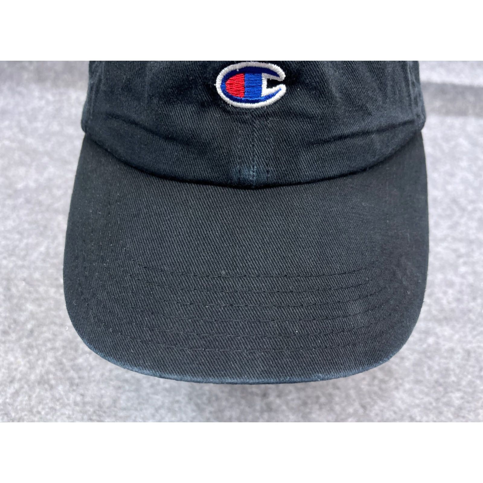 Champion Champion Hat Cap Adjustable One Size Black 100% Cotton Golf Hat Golfers Mens Size ONE SIZE - 3 Thumbnail