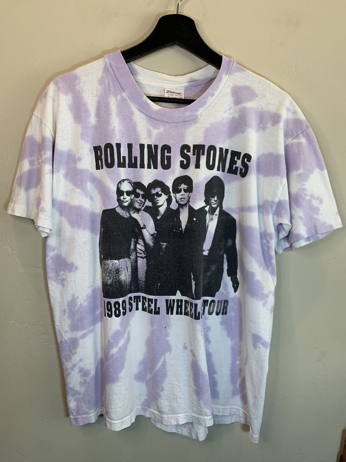 【80's】 ROLLING STONES steel wheel tour T Vintage 1980s ROLLING STONES Steel Wheels 1989 North