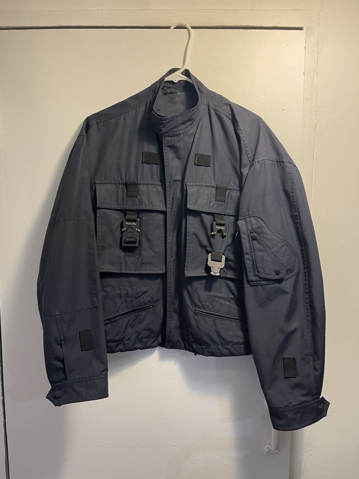 1017 ALYX 9SM × Dior Dior Homme 2019 Buckle Accented NavyBlue Bomber Jacket sz 50 Size US M / EU 48-50 / 2 - 1 Thumbnail