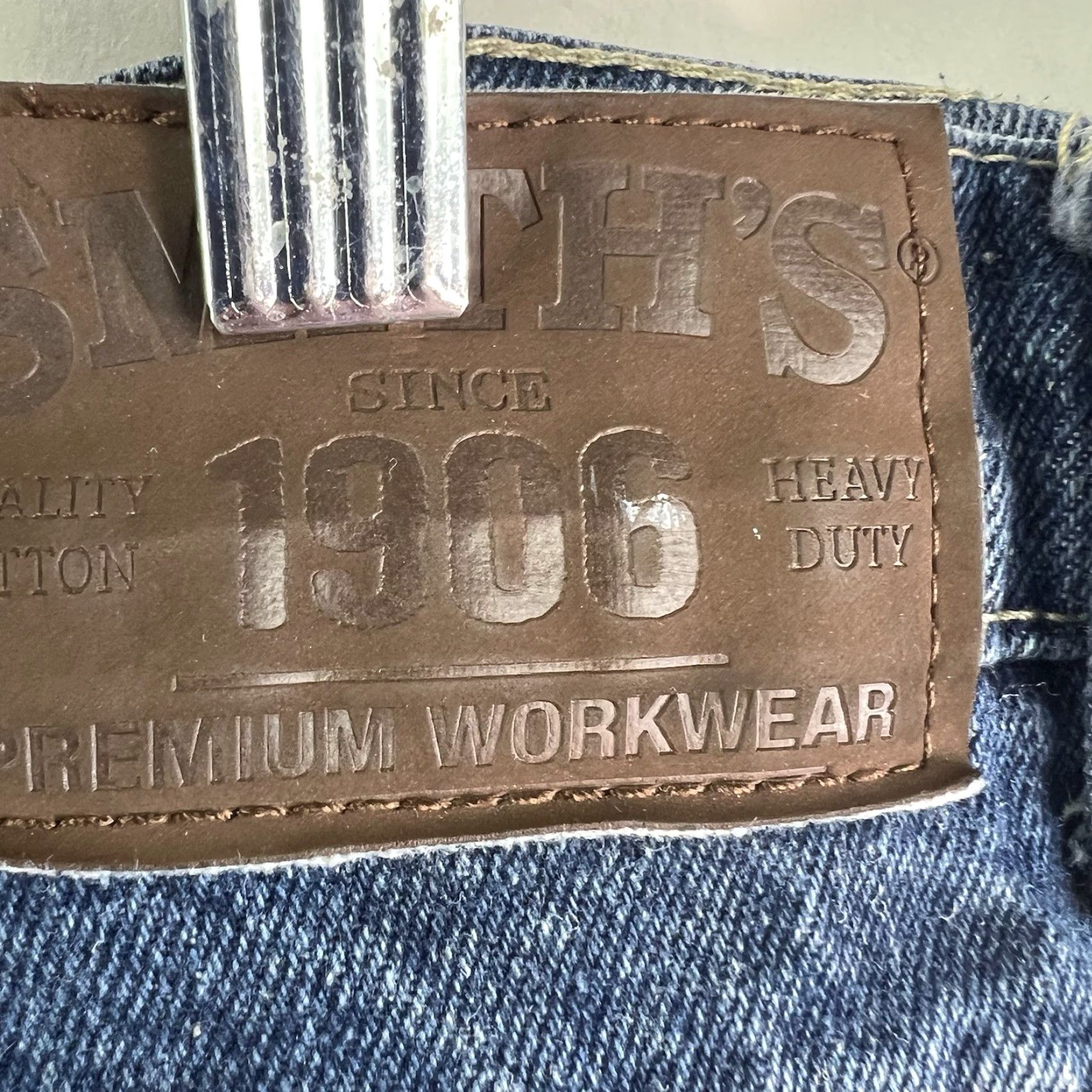 Vintage Smiths Workwear Pants Men Size 40 X30 Denim Lined Carpenter Blue Mens Size US 40 / EU 56 - 5 Thumbnail