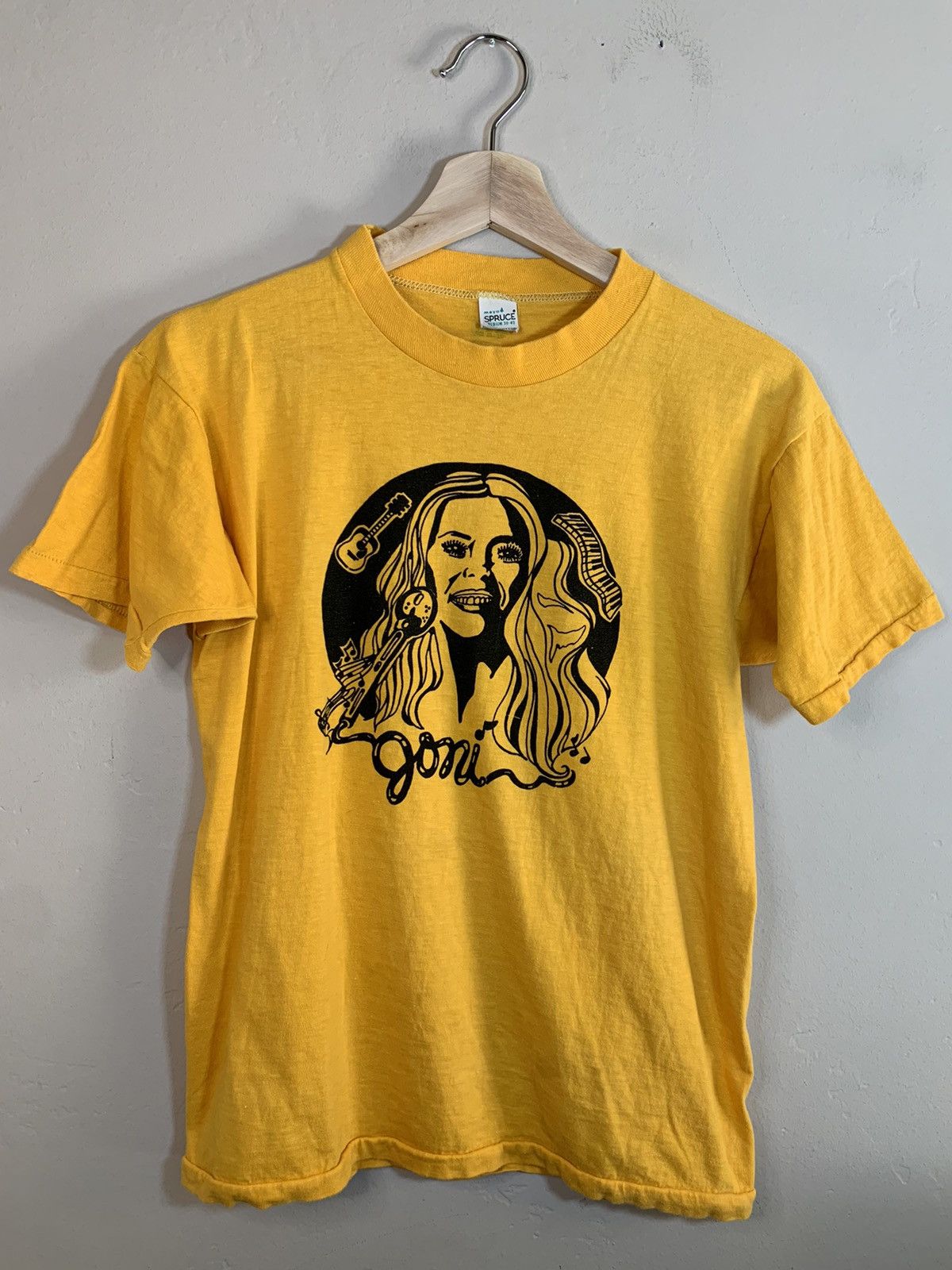 Band Tees × Vintage RARE* Vintage 1976 Joni Mitchell Single Stitch Memphis Shirt Size M / US 6-8 / IT 42-44 - 1 Thumbnail