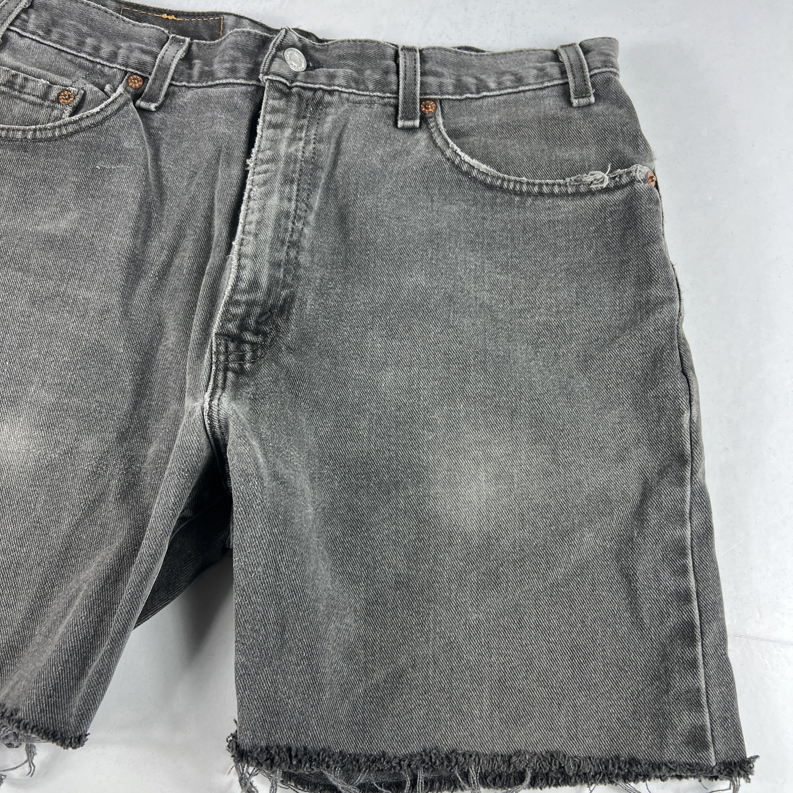 Levi's × Vintage Y2K Levi's Jean Shorts 505 Faded Cut Off Cotton Denim Jorts Size US 34 / EU 50 - 6 Thumbnail