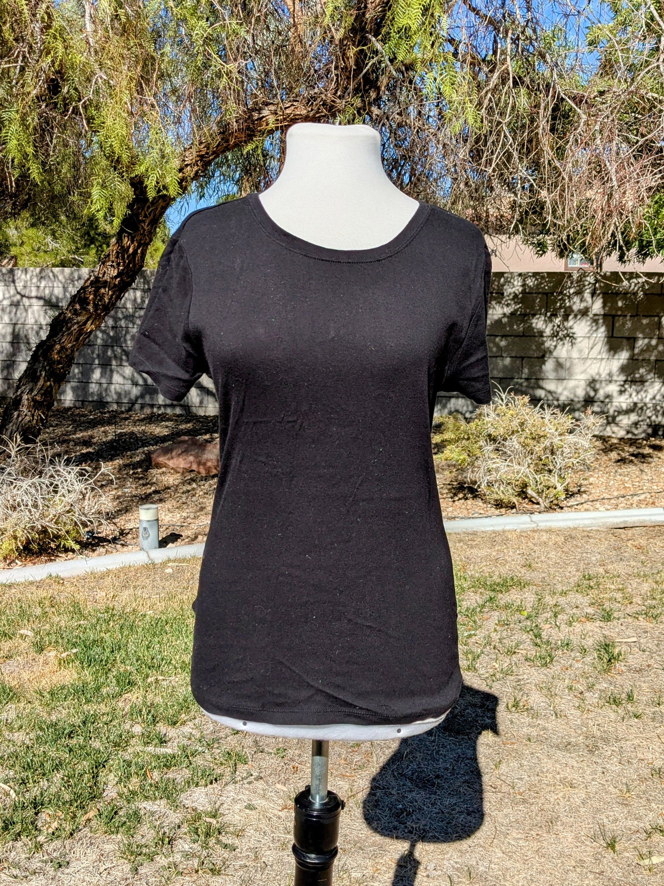 Faded Glory Faded Glory Classic 100% Organic Cotton Short Sleeve T-Shirt Size L / US 10 / IT 46 - 1 Thumbnail