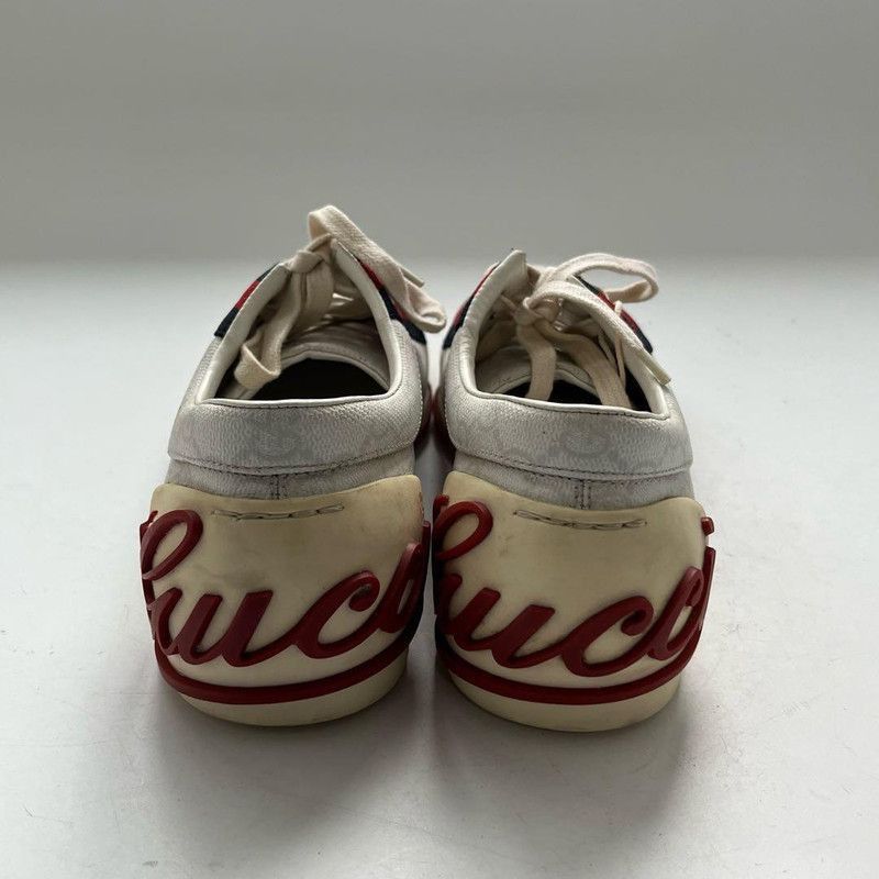 Gucci Gucci Red Blue Web Double G Sneakers Size US 6.5 / EU 39-40 - 4 Thumbnail