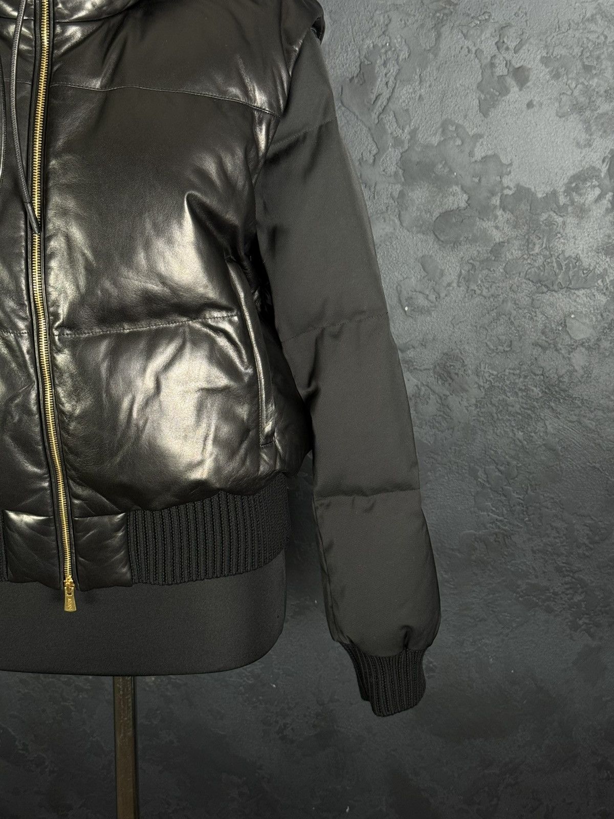 Bally RRP $3,300 BALLY Women’s Lamb Leather Puffer Jacket Vest Size M / US 6-8 / IT 42-44 - 6 Thumbnail