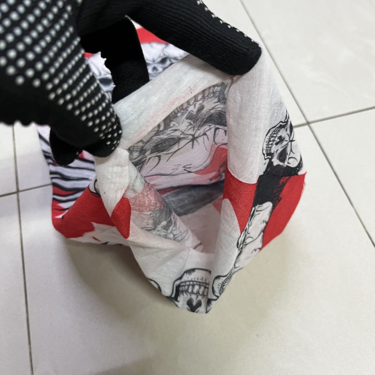 Vintage Vintage Neck Face Cover Men Tube Scarf Rider Skull Size ONE SIZE - 4 Thumbnail