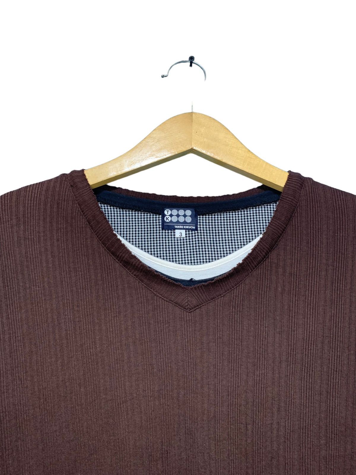 Takeo Kikuchi Y2k Takeo kikuchi triple layer neck gothic ribbed longsleeve Size US M / EU 48-50 / 2 - 5 Thumbnail