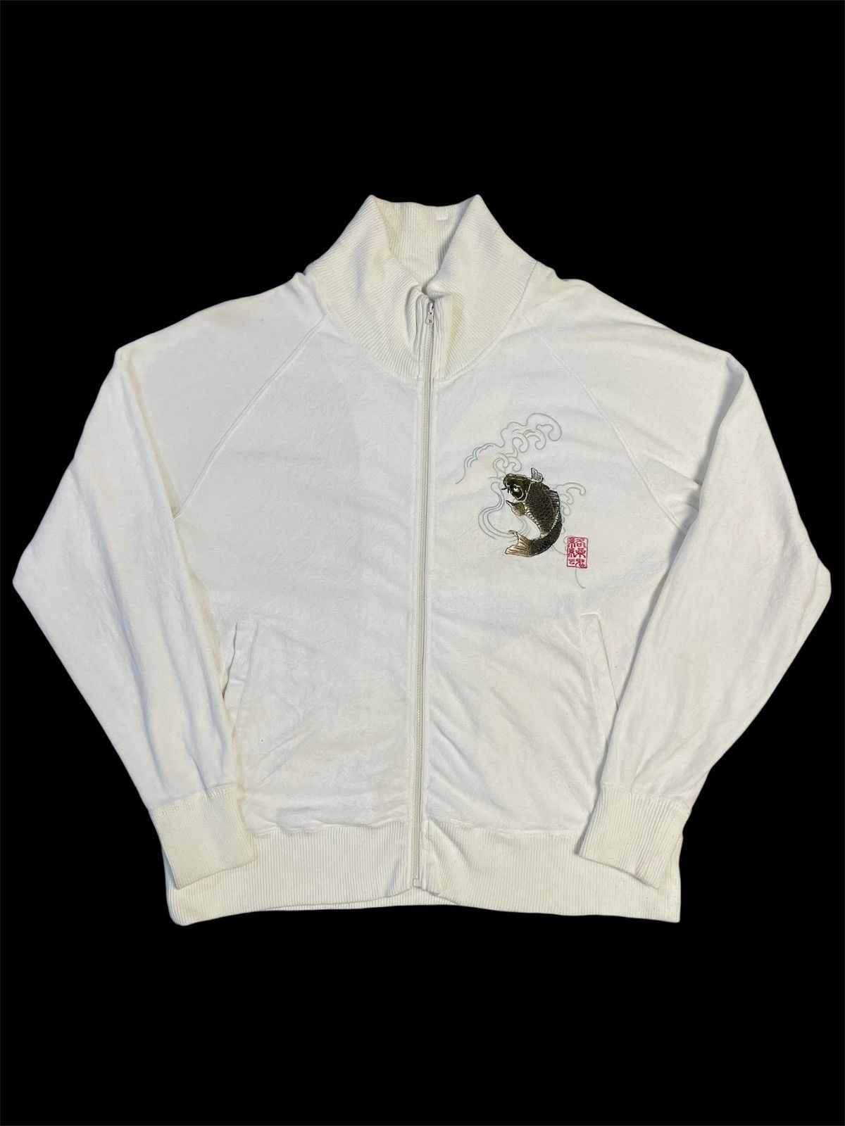 Karakuri Tamashii Vintage KARAKURI TAMASHI Sukajan Japanese Sweater Size US XL / EU 56 / 4 - 2 Thumbnail