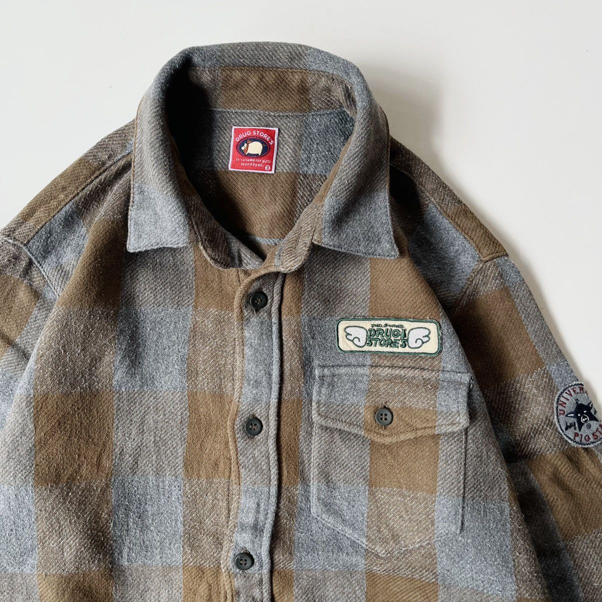 Vintage Drug Store’s Patchwork Plaid Cotton Flanel Shirt Size US M / EU 48-50 / 2 - 2 Thumbnail