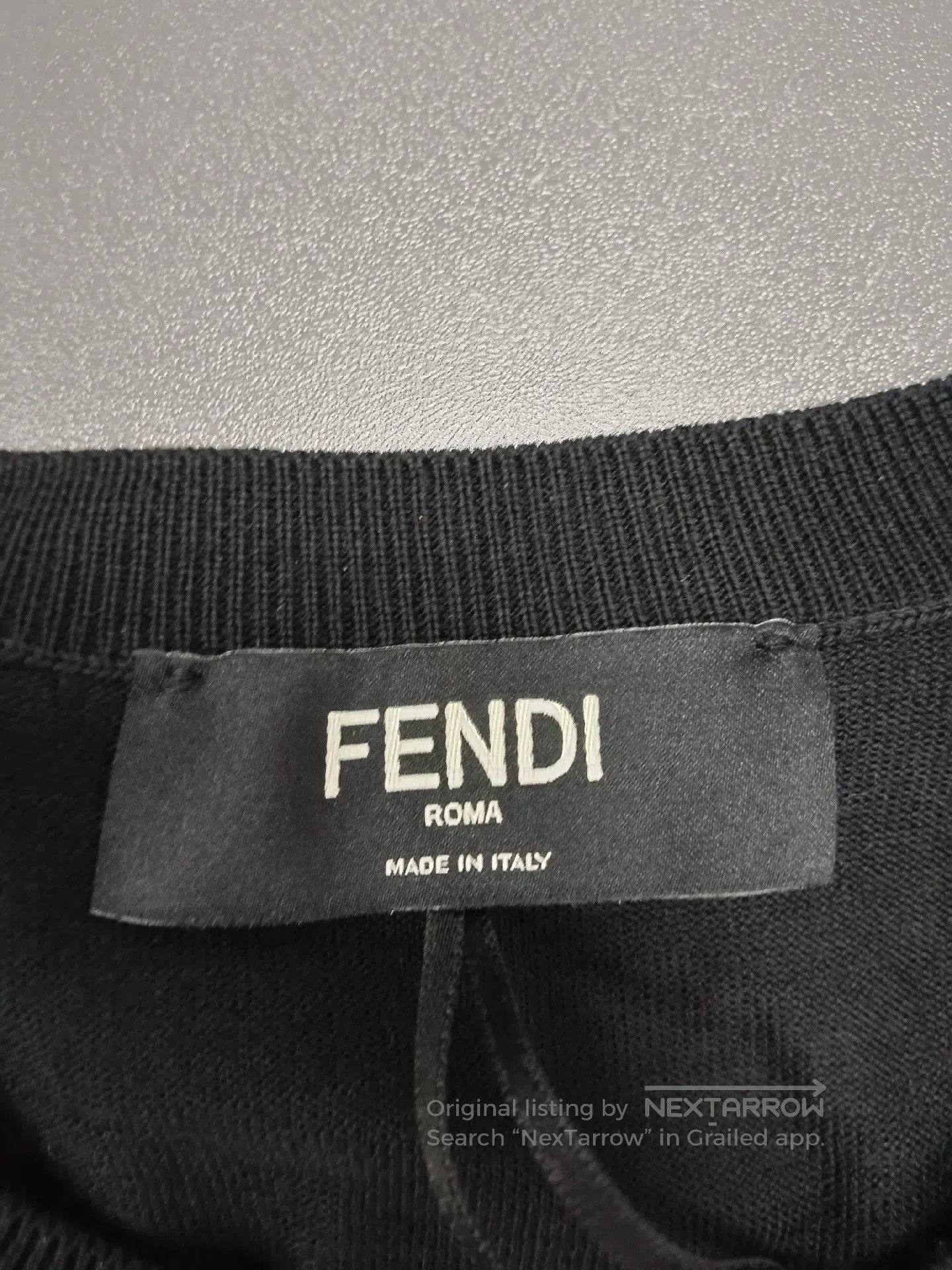Fendi Fendi Classic Logo Crewneck Sweatshirt Black. Size US L / EU 52-54 / 3 - 2 Thumbnail