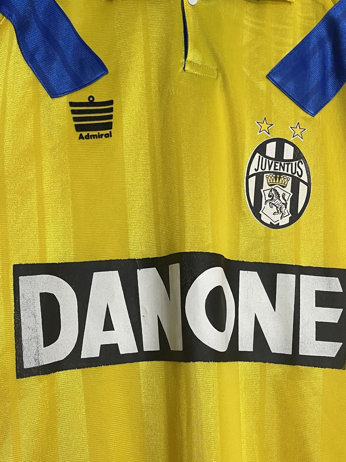 Vintage Juventus Admiral Yellow Away Jersey Size US L / EU 52-54 / 3 - 9 Thumbnail