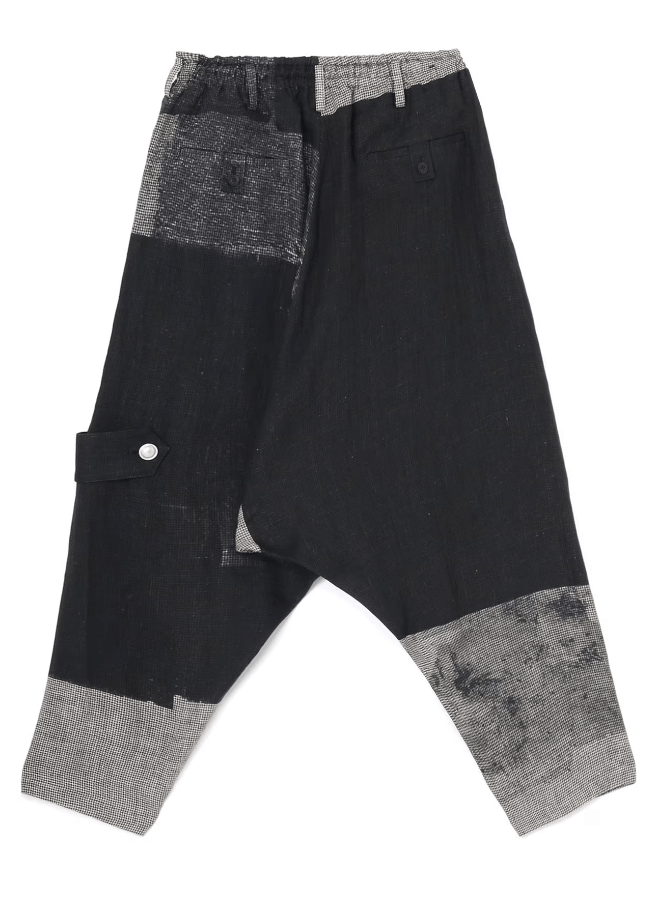 Yohji Yamamoto Yohji Yamamoto Pour Homme - SQUARE PATTERN SAROUEL PANTS Size US 32 / EU 48 - 7 Thumbnail