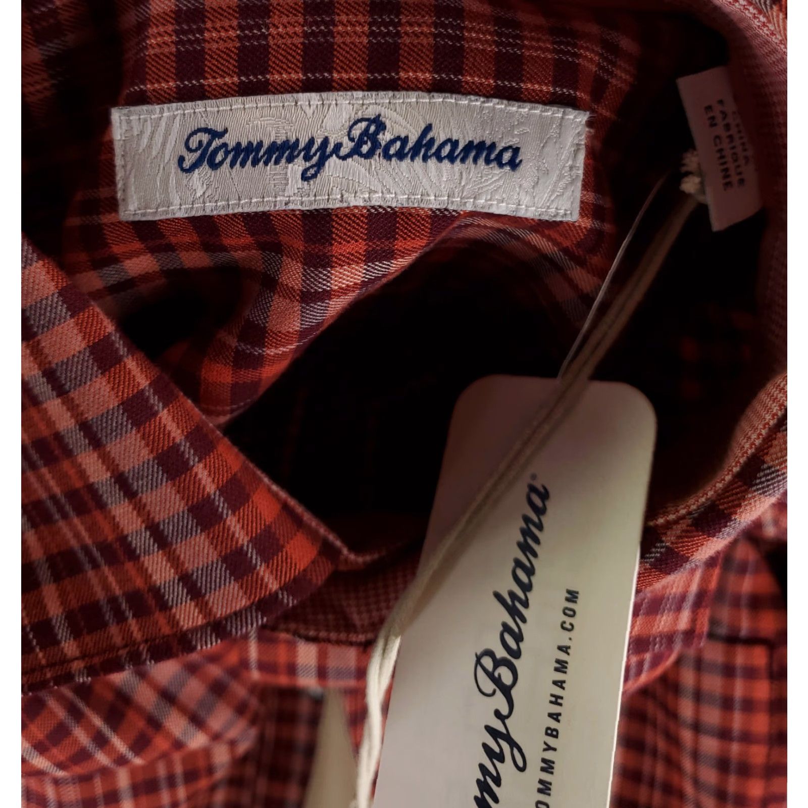 Tommy Bahama Tommy Bahama Lazlo Lux Button Down Shirt Plaid Red Mens XS Button-Up Long Sleeve Shirt Mens XS Red Plaid Lazlo Lux Button-Down Size US XS / EU 42 / 0 - 4 Thumbnail