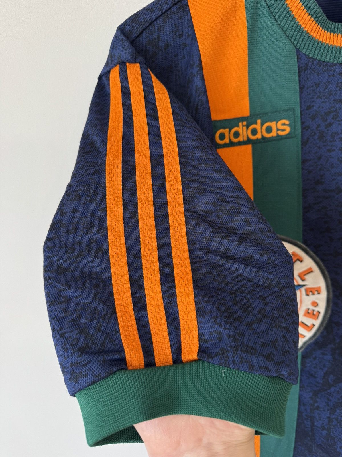 Adidas Vintage Newcastle United 1997-1998 Away Soccer Jersey Shirt Size US M / EU 48-50 / 2 - 12 Thumbnail