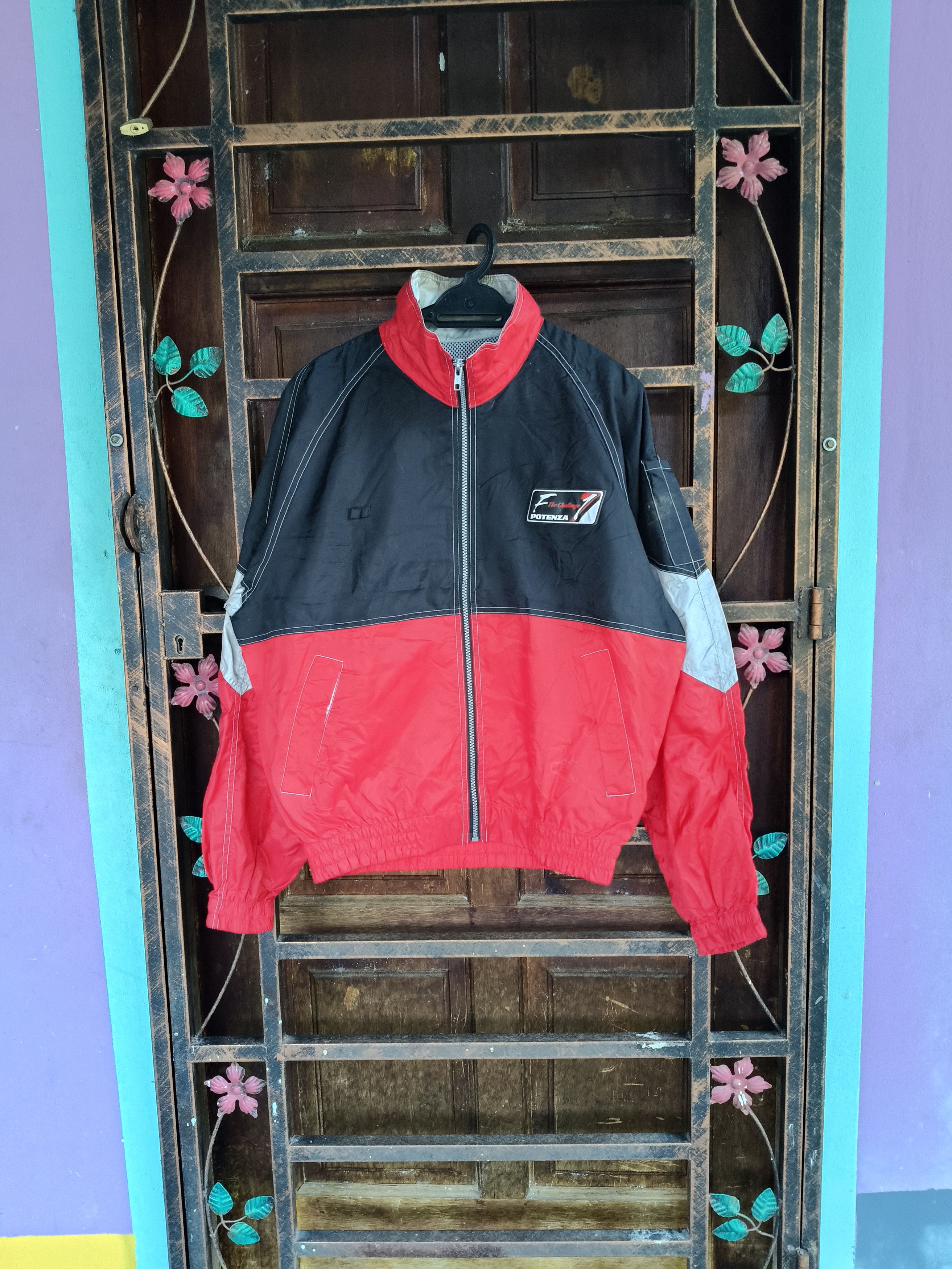 Japanese Brand Bridgestone Windbreaker Jacket Size US L / EU 52-54 / 3 - 1 Thumbnail