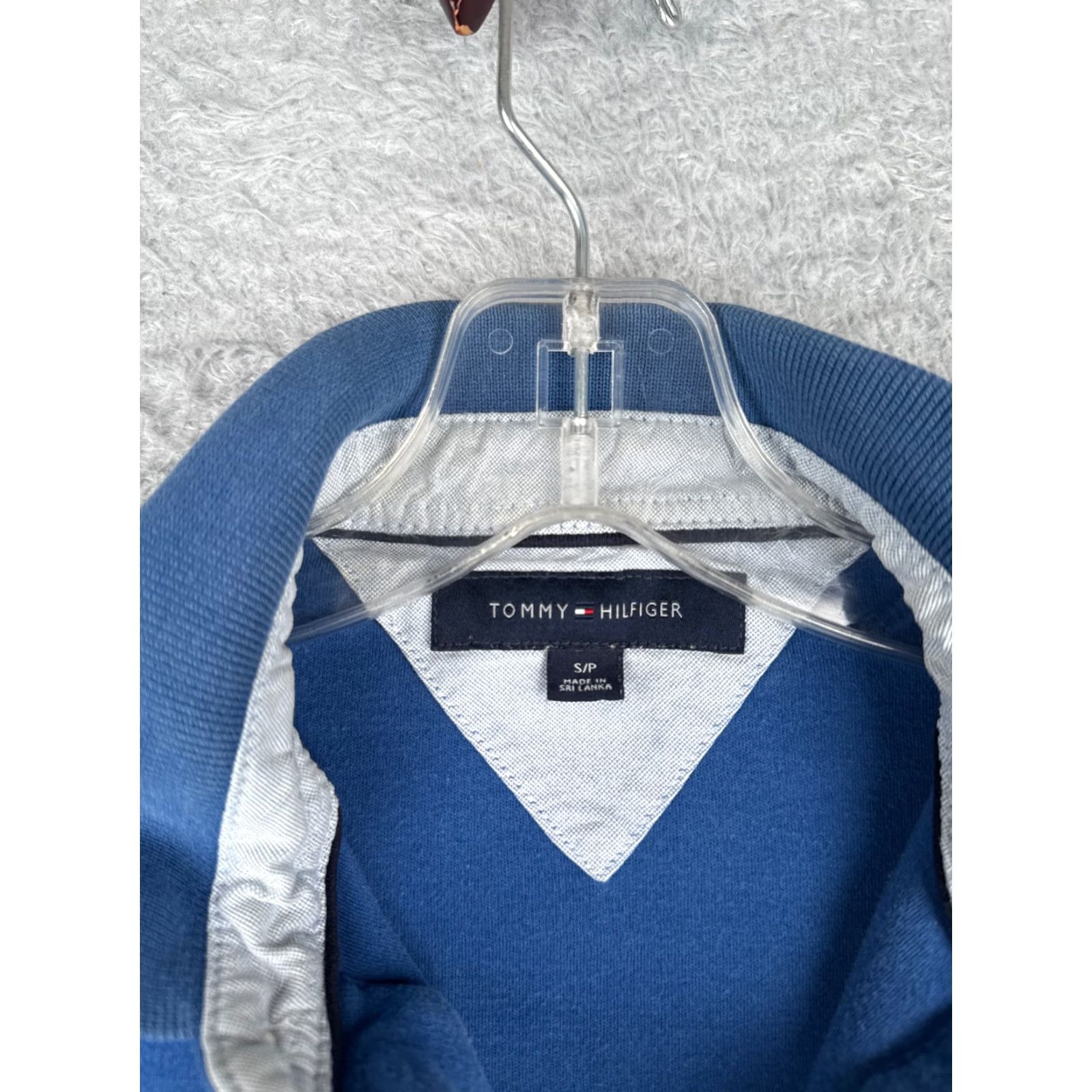 Tommy Hilfiger VINTAGE Tommy Hilfiger Polo Shirt Men Small Petite Blue 100% Cotton Jersey Slim Fit Adult Small Blue Polo Mens Size US S / EU 44-46 / 1 - 7 Thumbnail