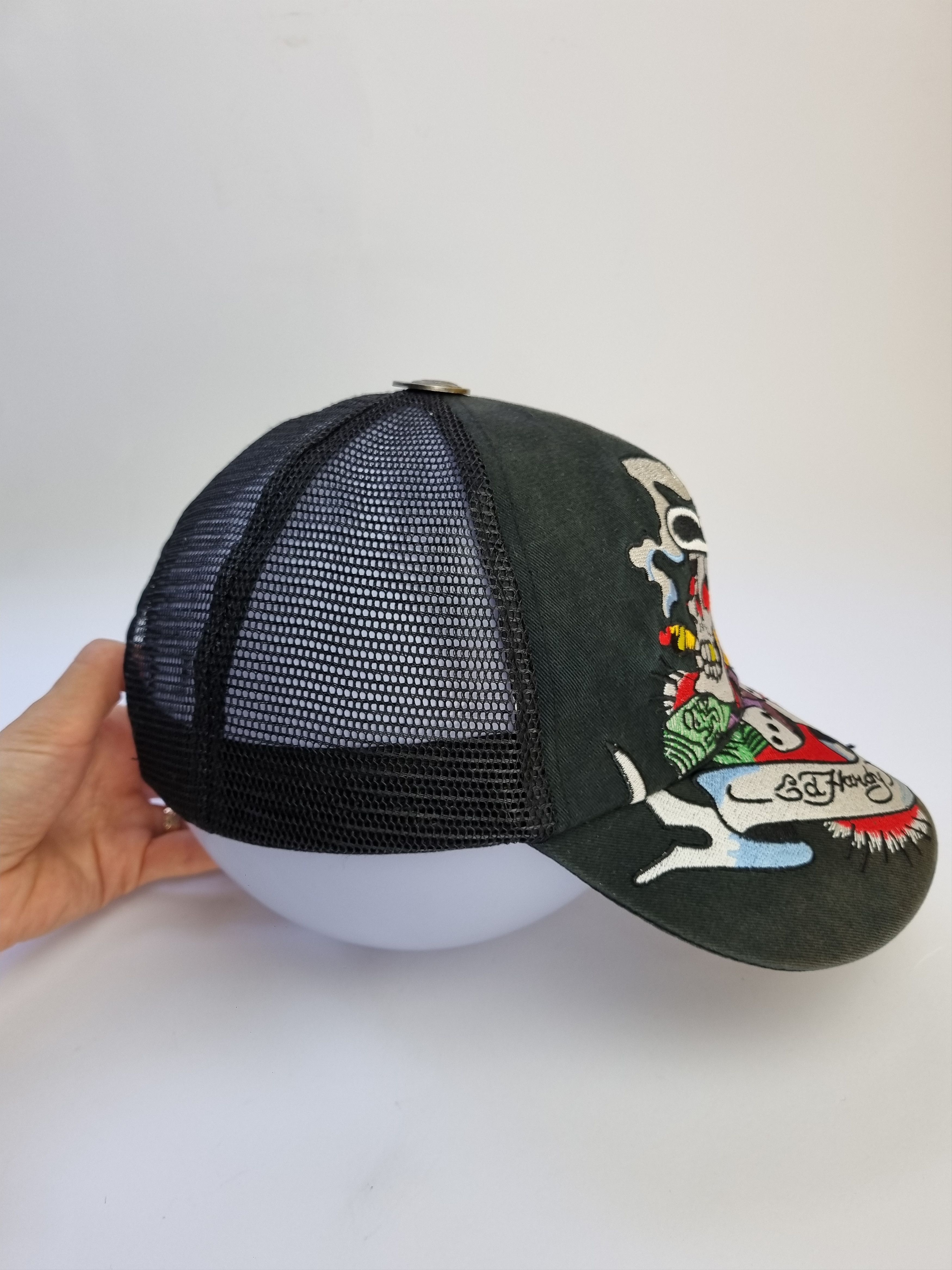 Christian Audigier × Ed Hardy Ed Hardy Embroidered Amazing Skull Artistic Comic Design Cap Size ONE SIZE - 15 Thumbnail