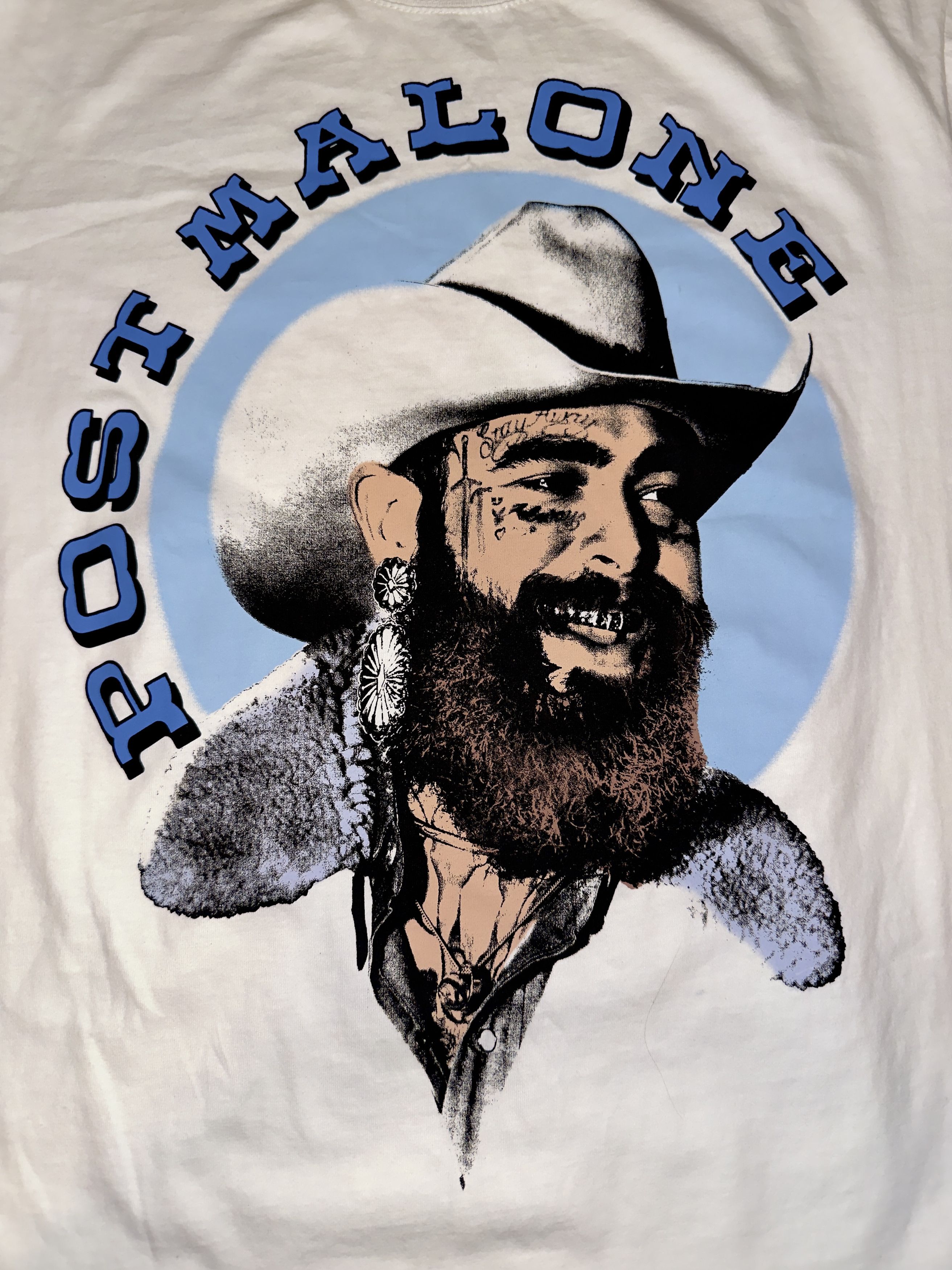 Rap Tees Post Malone Coachella 2025 White Shirt L Size US L / EU 52-54 / 3 - 2 Thumbnail