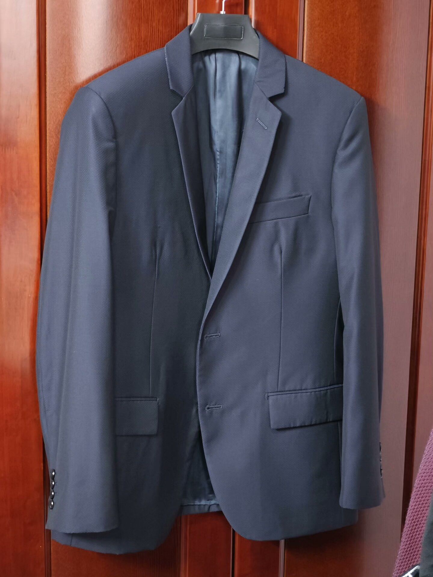 Japanese Brand Italian Giudice Wool Suit with Navy Pattern Size US M / EU 48-50 / 2 - 1 Thumbnail