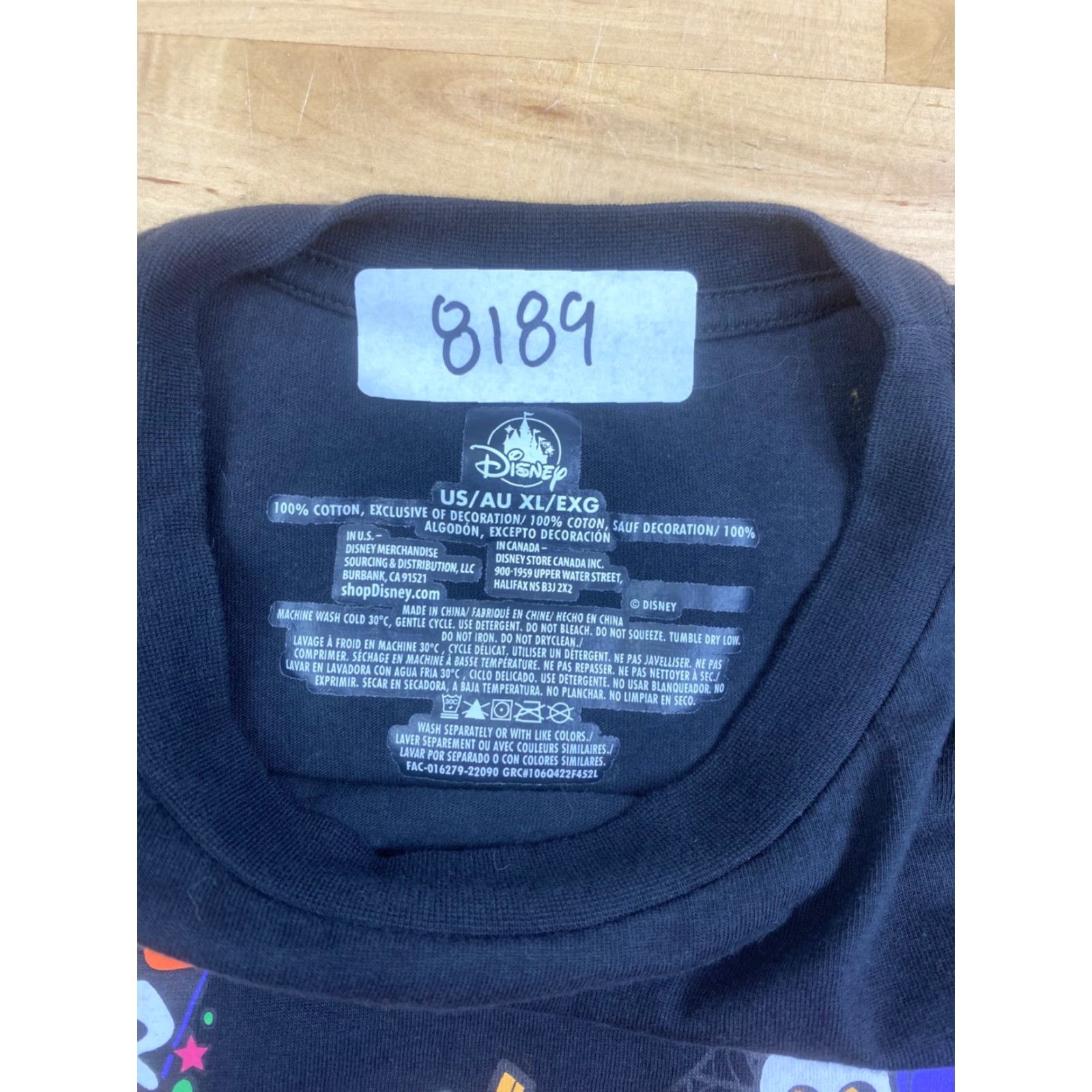 Disney Disney Halloween T-Shirt Mens XL Black Mickey Pumpkins Ghost 8189 Size US XL / EU 56 / 4 - 4 Thumbnail