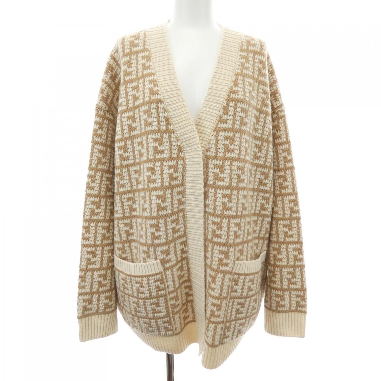 Fendi Fendi Fendi Cashmere Cardigan Textile Outerwear FZC950ALOJ DUTY FREE for USA Size ONE SIZE - 1 Thumbnail