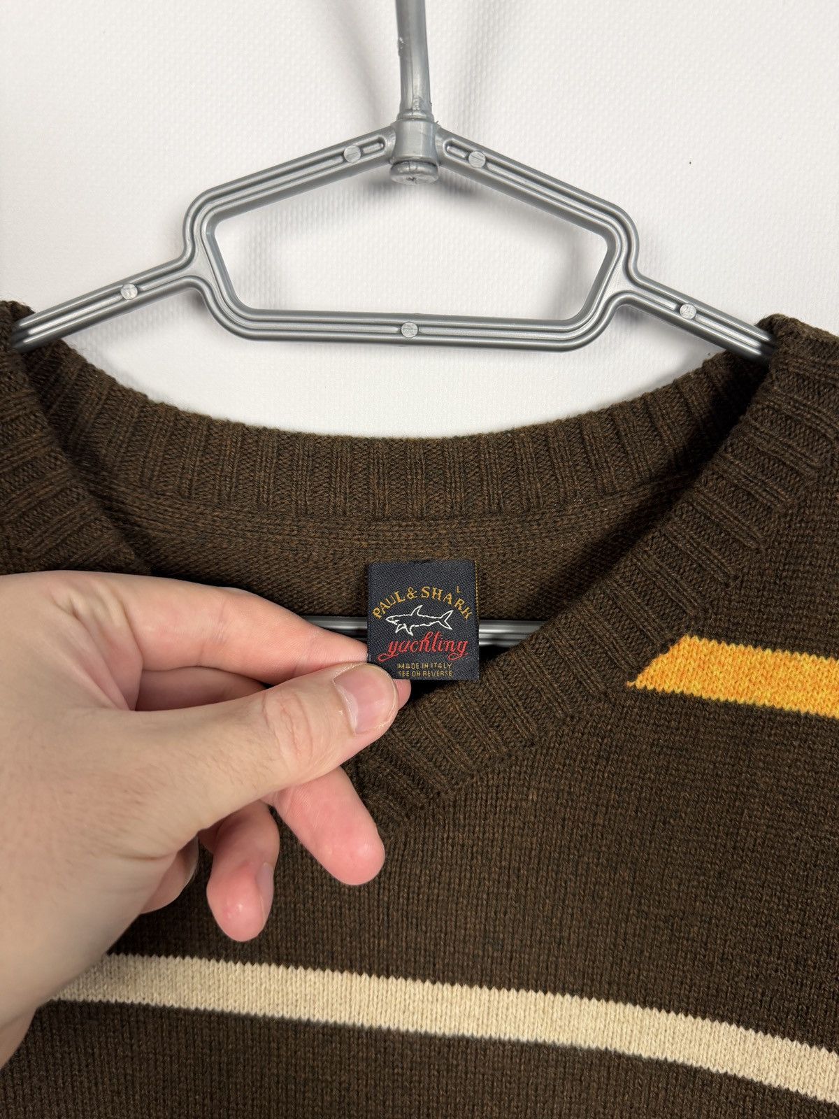 Paul & Shark Paul Shark Wool Sweater Striped Pullover Vintage Italy Sz L Size US L / EU 52-54 / 3 - 8 Thumbnail