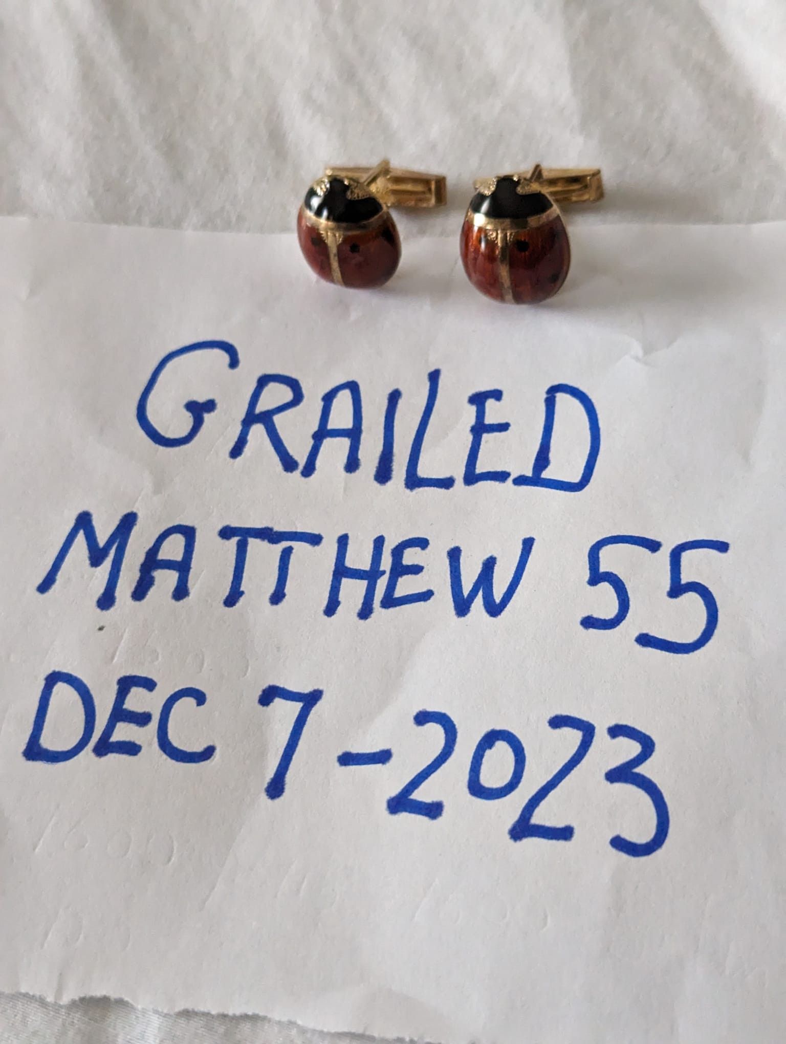 Vintage Men's Cufflinks in Polished Gold Product Image
