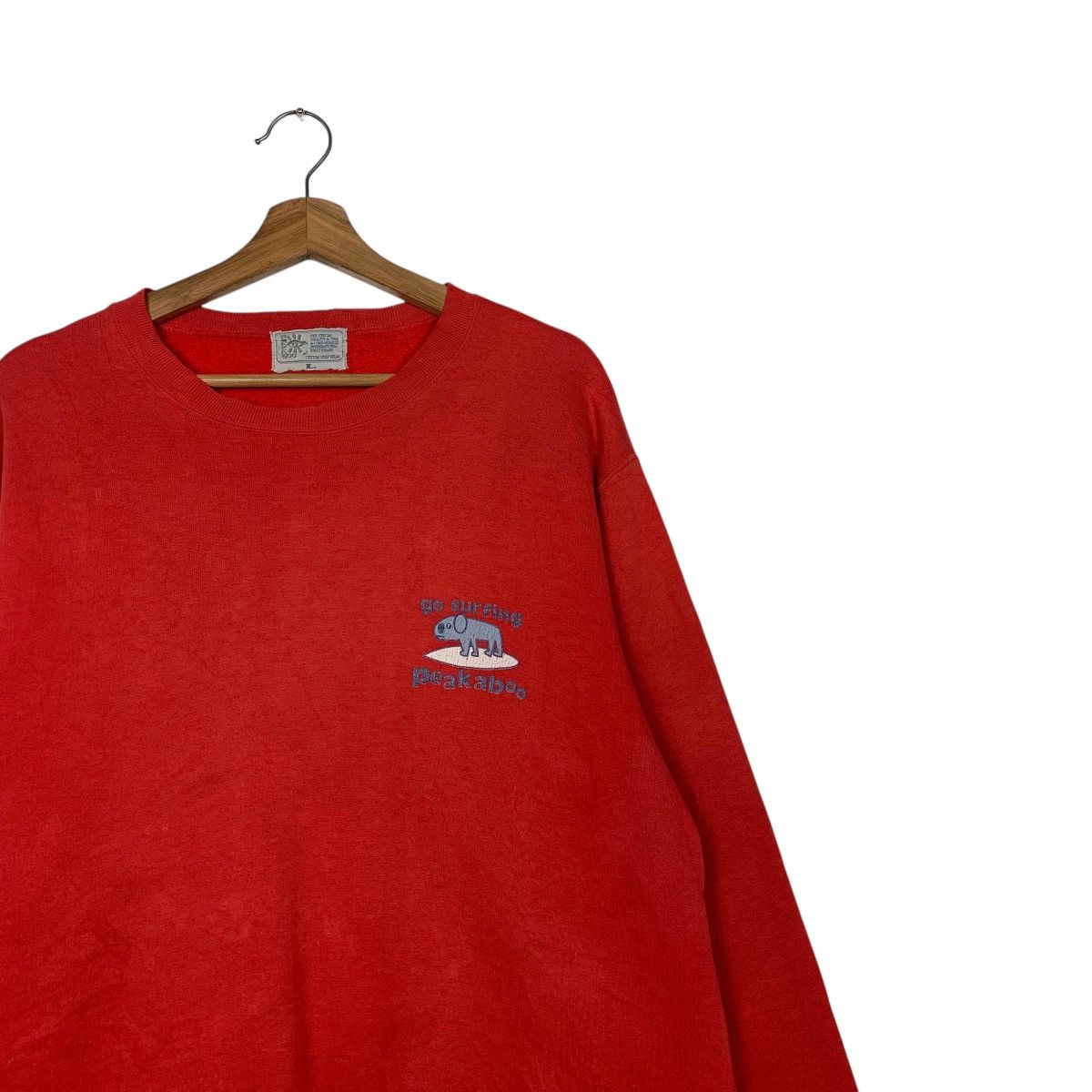 Japanese Brand Vintage Peakaboo Surf Wear Sweatshirt Size US L / EU 52-54 / 3 - 6 Thumbnail