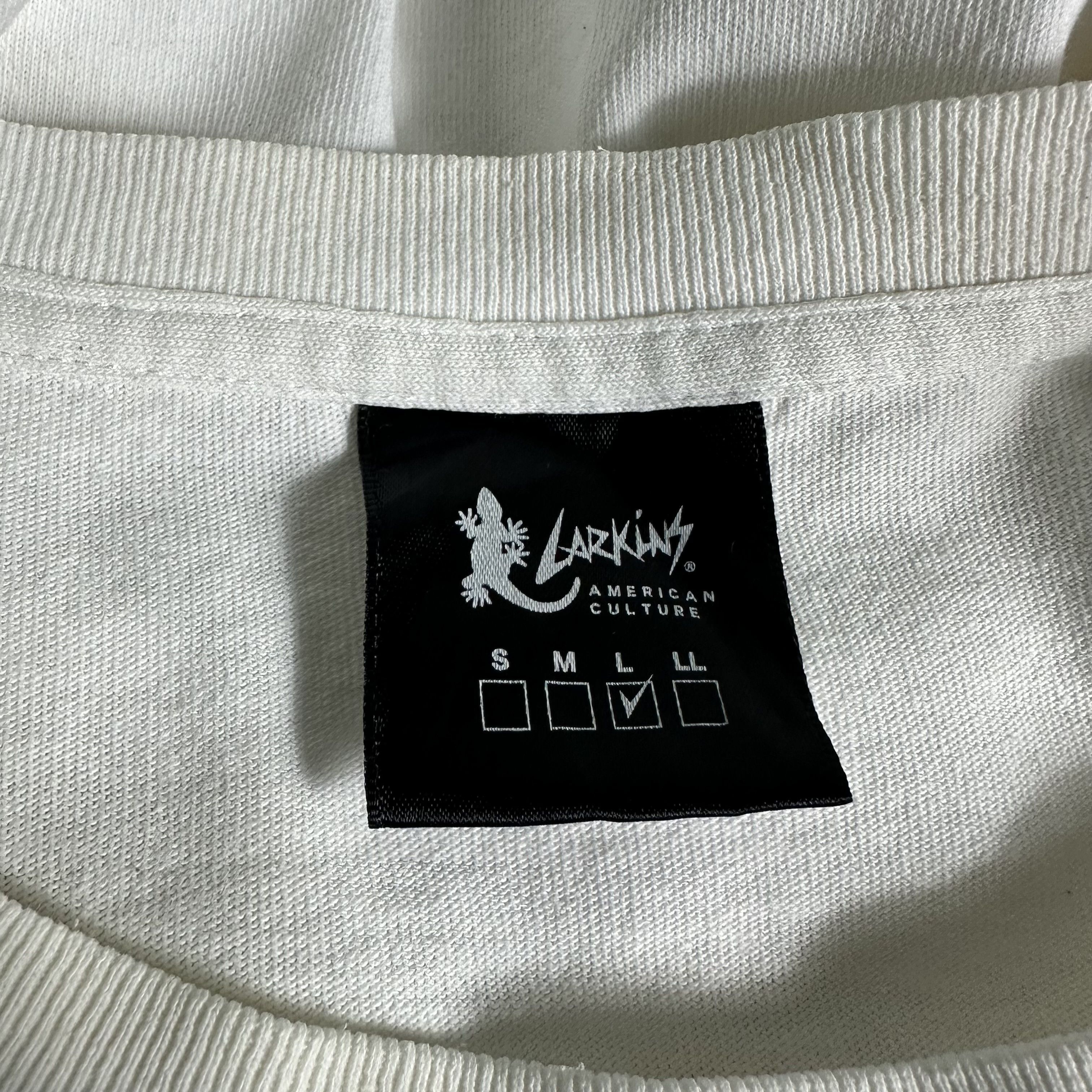Japanese Brand 🔥RARE🔥Vintage Larkins Spell Out Long SLeeve T-shirt Size US L / EU 52-54 / 3 - 6 Thumbnail